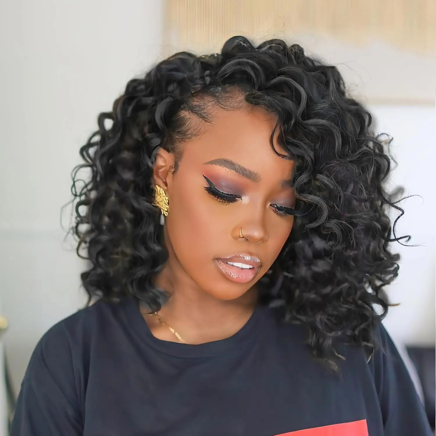 ( US ONLY) FAST SHIPPING OC | Toyotress® Ocean Wave Crochet Hair - 8 Packs Short Curly Water Wave Deep Twist Wavy Braids For Black Women Synthetic Braiding Hair Extensions Toyotress